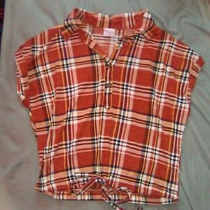 Brown and yellow t-shirt flannel